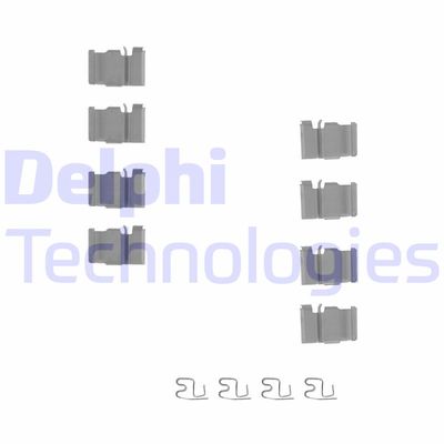 Комплектующие, колодки дискового тормоза DELPHI LX0212 для MAZDA BT-50