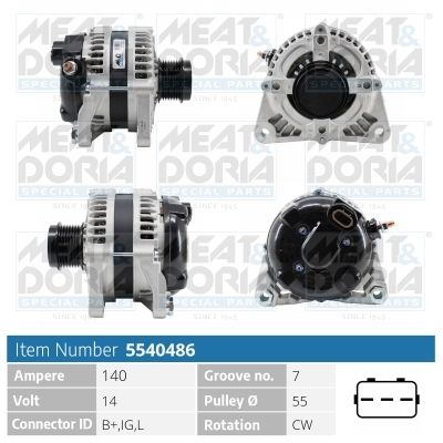 MEAT & DORIA 5540486 Генератор  для SUZUKI (Сузуки)