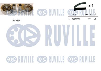 Комплект ремня ГРМ RUVILLE 550270 для TOYOTA LAND CRUISER PRADO