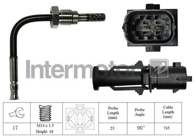 Sensor, exhaust gas temperature Intermotor 27217