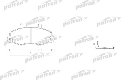 PATRON PBP700 Тормозные колодки и сигнализаторы  для FORD TRANSIT (Форд Трансит)