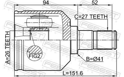 Joint Kit, drive shaft 1211-SANFELH