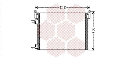 VAN WEZEL 37005452 Радиатор кондиционера  для OPEL SIGNUM (Опель Сигнум)