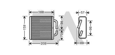 Теплообменник, отопление салона EACLIMA 45C52004 для MAZDA MX-3
