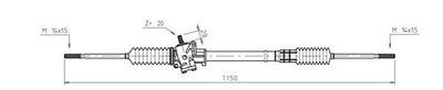 Рулевой механизм GENERAL RICAMBI VO4002 для VOLVO 340-360