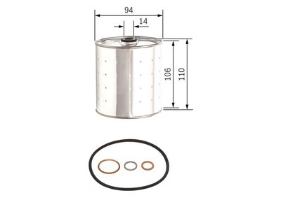 BOSCH Ölfilter