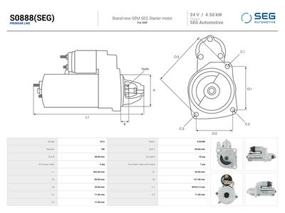 Startér AS-PL S0888(SEG)
