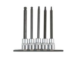 Laser Tools Long Ball End Hex Socket Bit Set 3/8"D 5pc