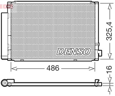 Конденсатор, кондиционер DENSO DCN50126 для TOYOTA IST
