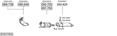 Układ wydechowy BOSAL SYS17976
