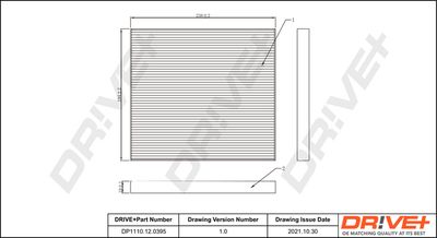 FILTRU AER HABITACLU Dr!ve+ DP1110120395