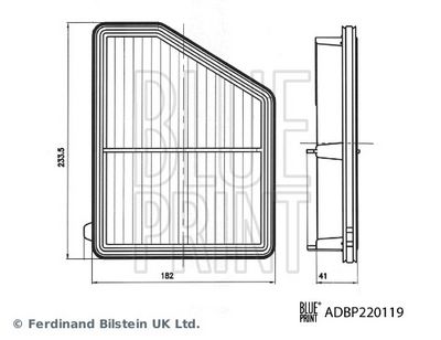 LUFTFILTER BLUE PRINT ADBP220119 2