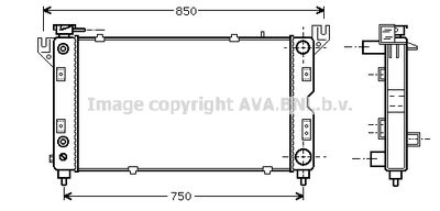 Радиатор, охлаждение двигателя AVA QUALITY COOLING CR2028 для CHRYSLER GRAND VOYAGER