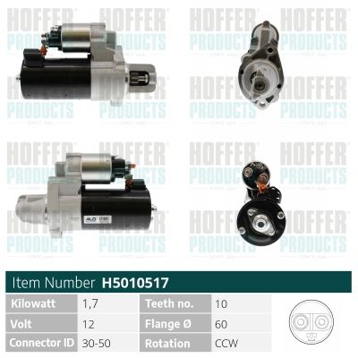 STARTER HOFFER H5010517