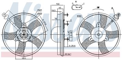 LüFTER MOTORKüHLUNG NISSENS 85759 5