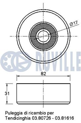 ROLA GHIDARE/CONDUCERE CUREA TRANSMISIE RUVILLE 541421 1
