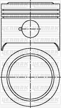 Поршень YENMAK 31-03874-000 для PEUGEOT 304