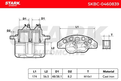 спирачен апарат STARK SKBC-0460839