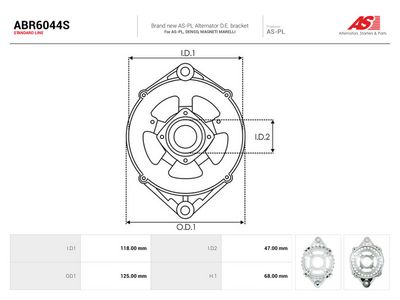 Ochranná krytka alternátora AS-PL ABR6044S