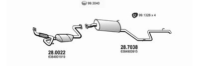Układ wydechowy ASSO ART4071