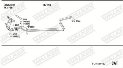 SISTEM DE ESAPAMENT WALKER FOK134480