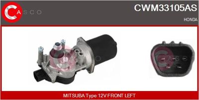 CASCO CWM33105AS Двигатель стеклоочистителя  для HONDA (Хонда)
