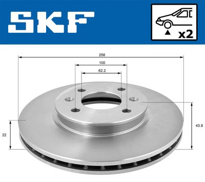 DISC FRANA SKF VKBD80472V2 1