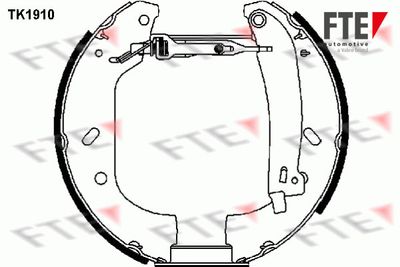 FTE 9110009 Ремкомплект барабанных колодок  для LANCIA ZETA (Лансиа Зета)