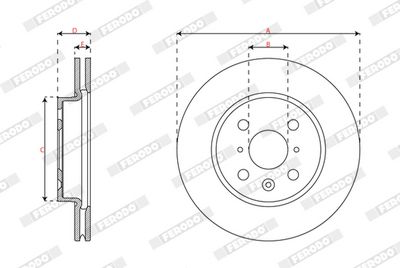 BREMSSCHEIBE FERODO DDF3206C 1