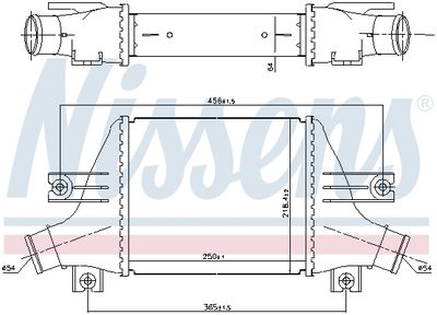 INTERCOOLER COMPRESOR NISSENS 96163 5