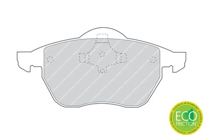 Комплект тормозных колодок, дисковый тормоз FDB969