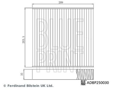FILTER INNENRAUMLUFT BLUE PRINT ADBP250030 2