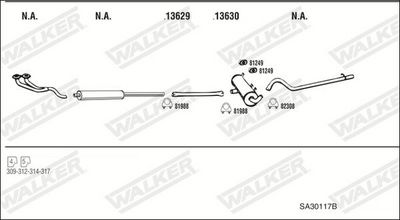 Изпускателна система WALKER SA30117B
