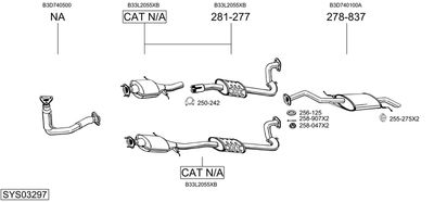 SISTEM DE ESAPAMENT BOSAL SYS03297