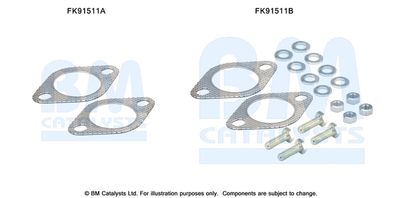 Монтажный комплект, катализатор BM CATALYSTS FK91511 для MITSUBISHI SANTAMO