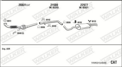 Изпускателна система WALKER VWK015464B