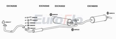 Układ wydechowy EUROFLO CNBX141008