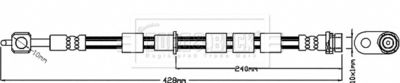 Brake Hose Borg & Beck BBH8372