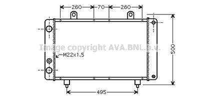 Радиатор, охлаждение двигателя AVA QUALITY COOLING PEA2319 для PEUGEOT J5