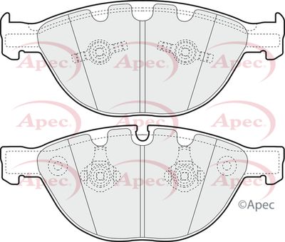 Brake Pad Set APEC PAD1353