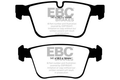 Комплект тормозных колодок, дисковый тормоз EBC Brakes DP41942R для MERCEDES-BENZ R-CLASS