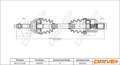 ANTRIEBSWELLE DR!VE+ DP2110100738