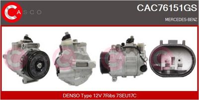 COMPRESOR CLIMATIZARE CASCO CAC76151GS