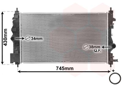 VAN WEZEL 37002488 Крышка радиатора  для CHEVROLET CRUZE (Шевроле Крузе)