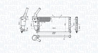 MAGNETI MARELLI Kühler, Motorkühlung
