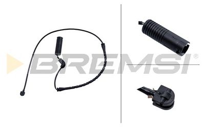 Warning contact, brake pad wear