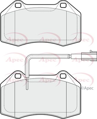 Brake Pad Set APEC PAD1866