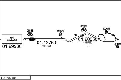 SISTEM DE ESAPAMENT MTS FIAT18718A033070