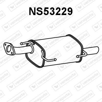 Глушитель выхлопных газов конечный VENEPORTE NS53229 для NISSAN JUKE