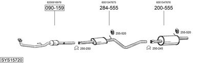Изпускателна система BOSAL SYS15720